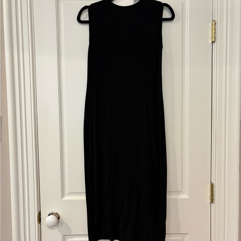 Vince Classic Black Midi Dress